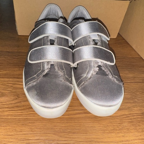 Joie Diata Satin Grip-Strap Hook Loop Sneaker - Picture 2 of 11